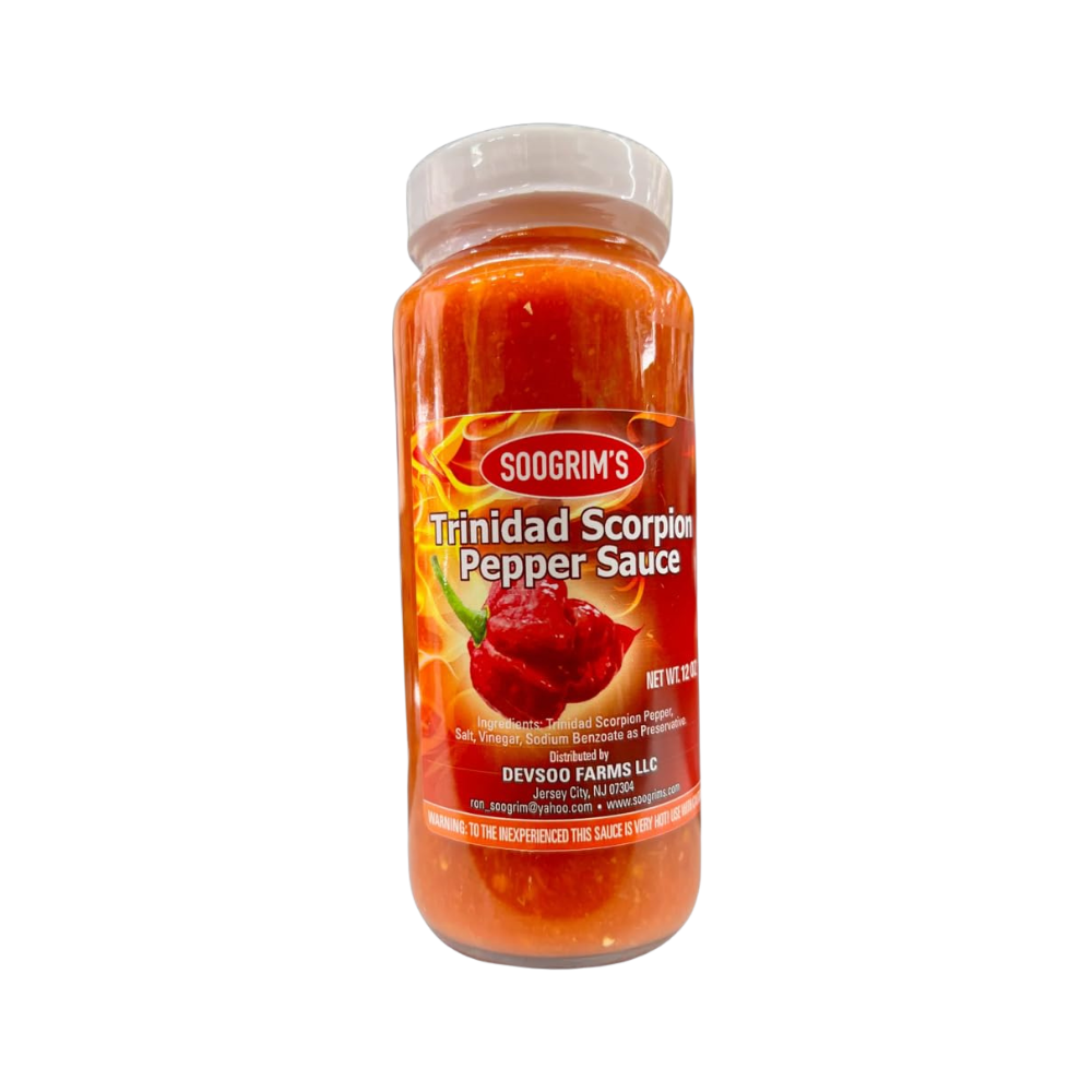 Soogrim's Trinidad Scorpion Pepper Sauce 12oz