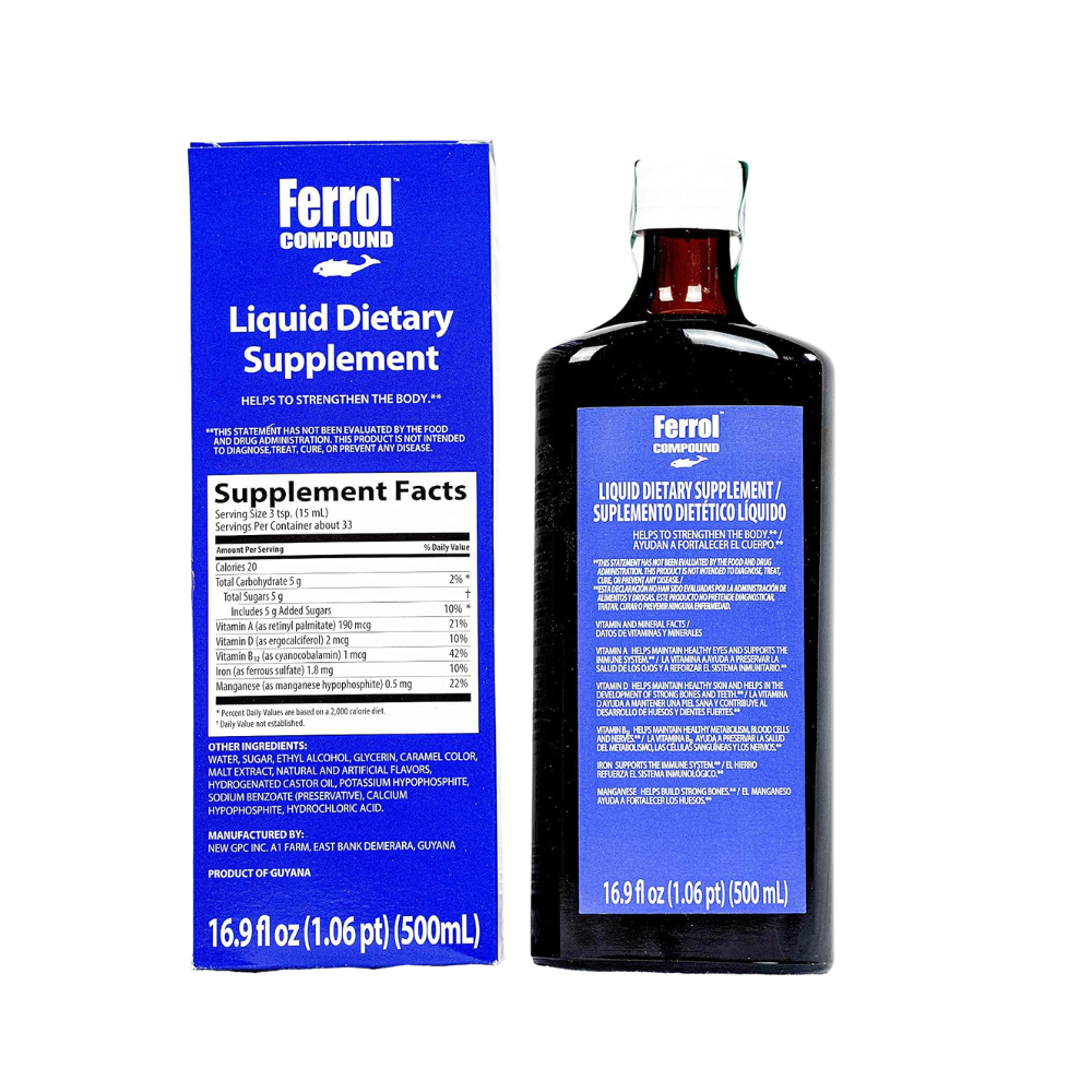 Ferrol Compound Liquid Dietary Supplement 16.9 fl oz (500ml)