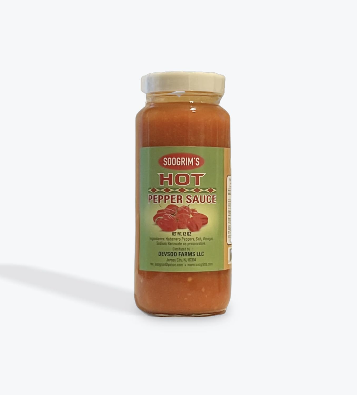 Soogrim's Hot Pepper Sauce 12oz
