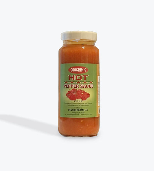 Soogrim's Hot Pepper Sauce 12oz