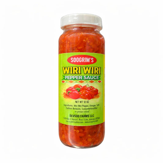 Soogrim's Guyana Wiri Wiri Pepper Sauce 12oz