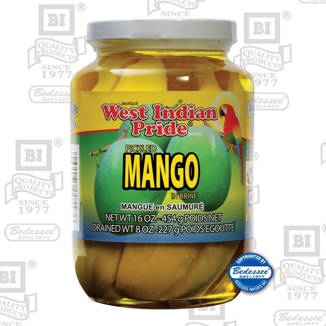 Guyanese Pride West Indian Pride Pickled Mango in Brine 16oz/454g