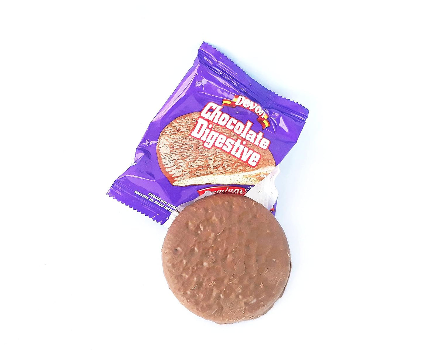 Devon Chocolate Covered Digestive Wheat Meal Biscuit (Pack of 12) 0.78oz each