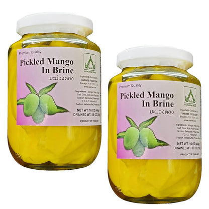 Wang Derm Wangderm Pickled Mango in Brine (2 Pack, Total of 32oz)