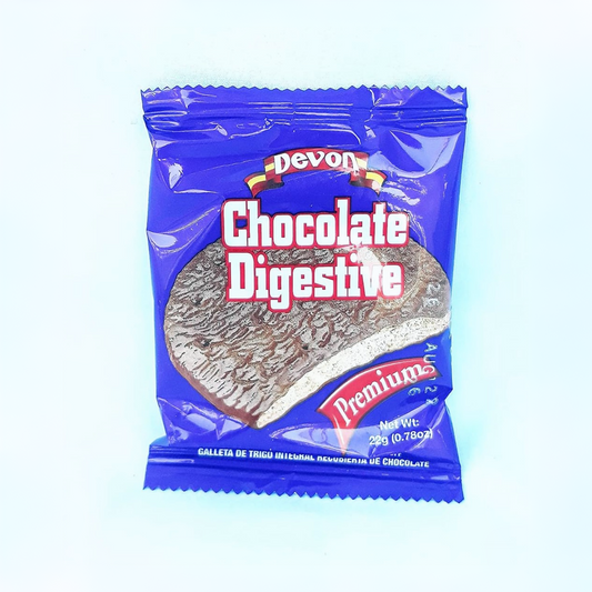 Devon Chocolate Covered Digestive Wheat Meal Biscuit (Pack of 12) 0.78oz each