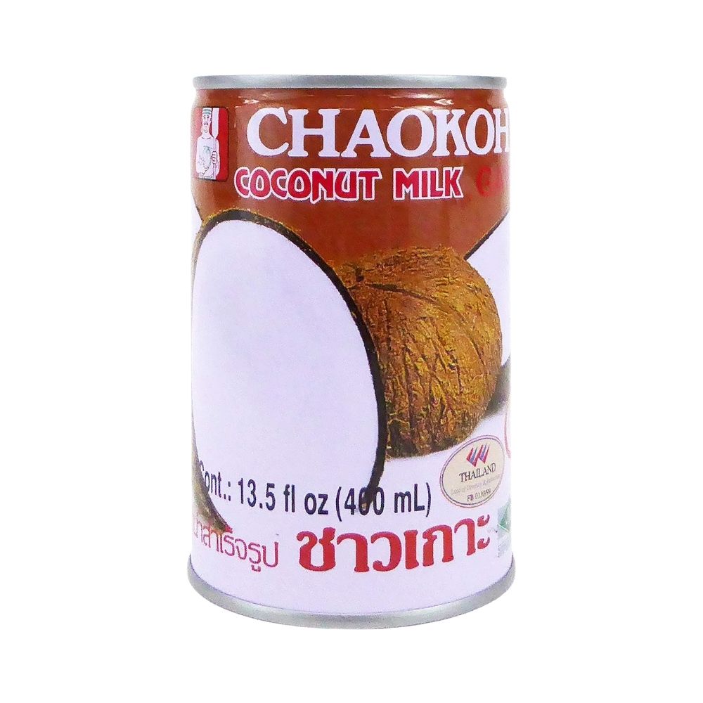 Chaokoh Coconut Milk 24 Pack - Creamy Non Dairy Milk, No Preservatives or Artificial Flavors, Canned Coconut Milk (13.5 Oz per Can)