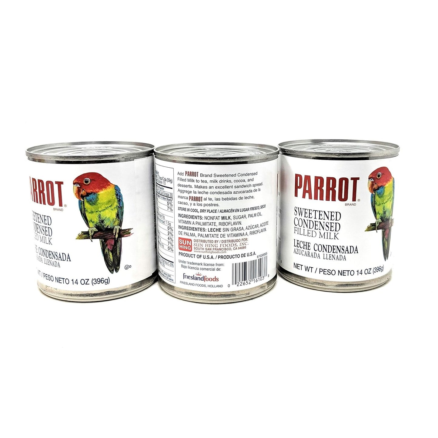 Parrot Brand Sweetened Condensed Filled Milk 14oz, 3 Pack