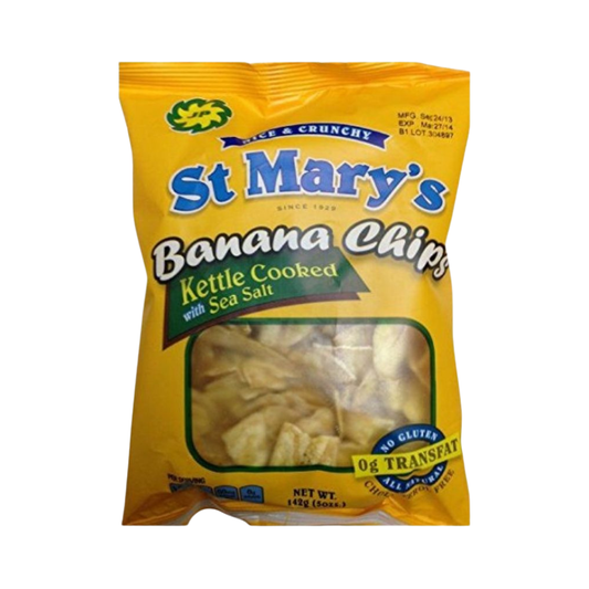 5 x St Mary's Banana Chips 142gram(5oz)